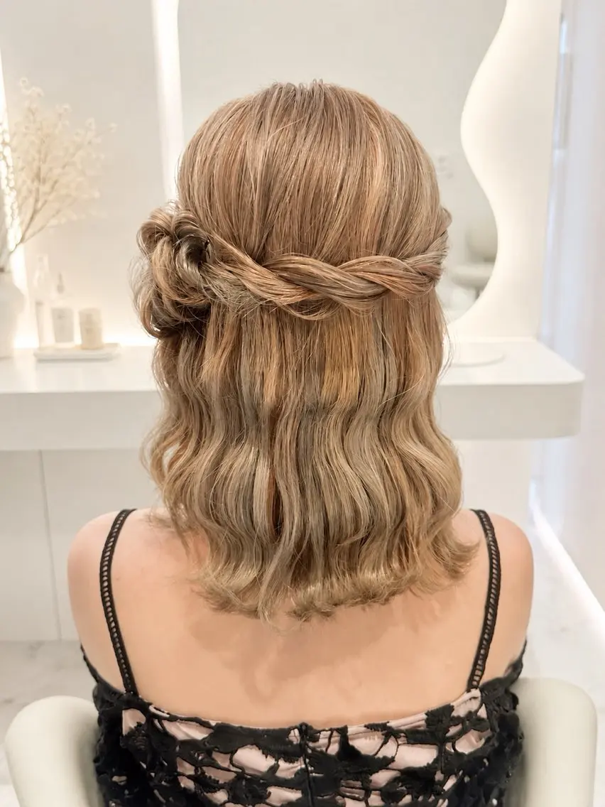 ヘアアレンジ ハーフアップ Kato Marikoのヘアスタイル