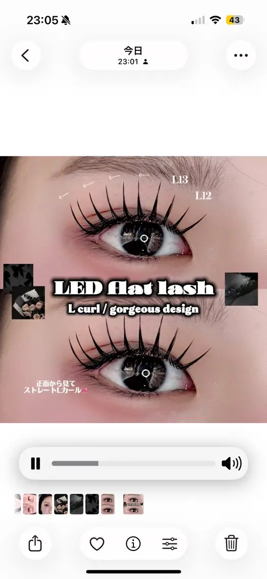 💗1日1名様まで💗🉐LEDフラットラッシュ160本 ¥9,550⇒¥5,500💫お口コミお約束メニューの写真
