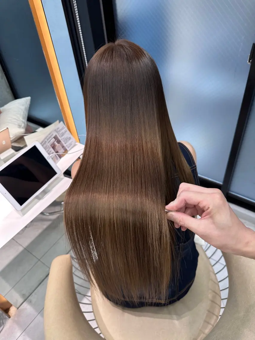 ロング カラー カット ヘアカラー 縮毛矯正 トリートメント 《髪質改善✖️オリー ブ🧸》小嶋拓也のヘアスタイル