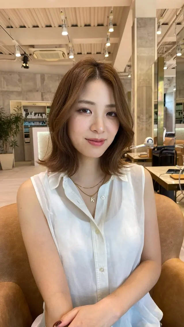 ✂️似合わせカット✂️＋シャンプーブロー🧴🫧＋1step treatment✨の写真