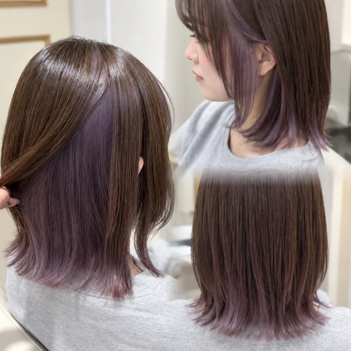 カラー ヘアカラー 🩰Kurumi🩰 レイヤーカットのヘアスタイル