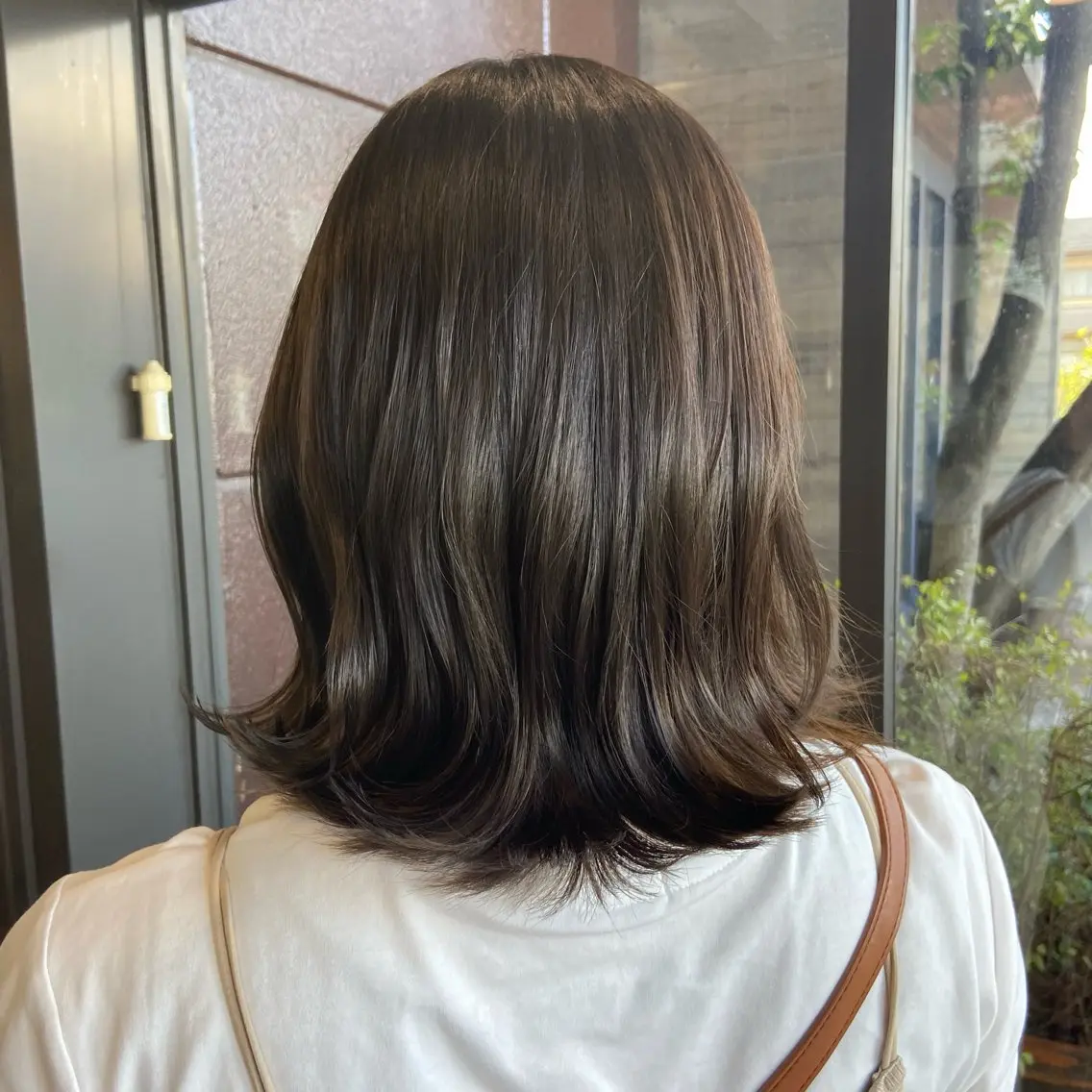 ミディアム カラー ヘアカラー 優子/ 似合わせカットカラーのヘアスタイル