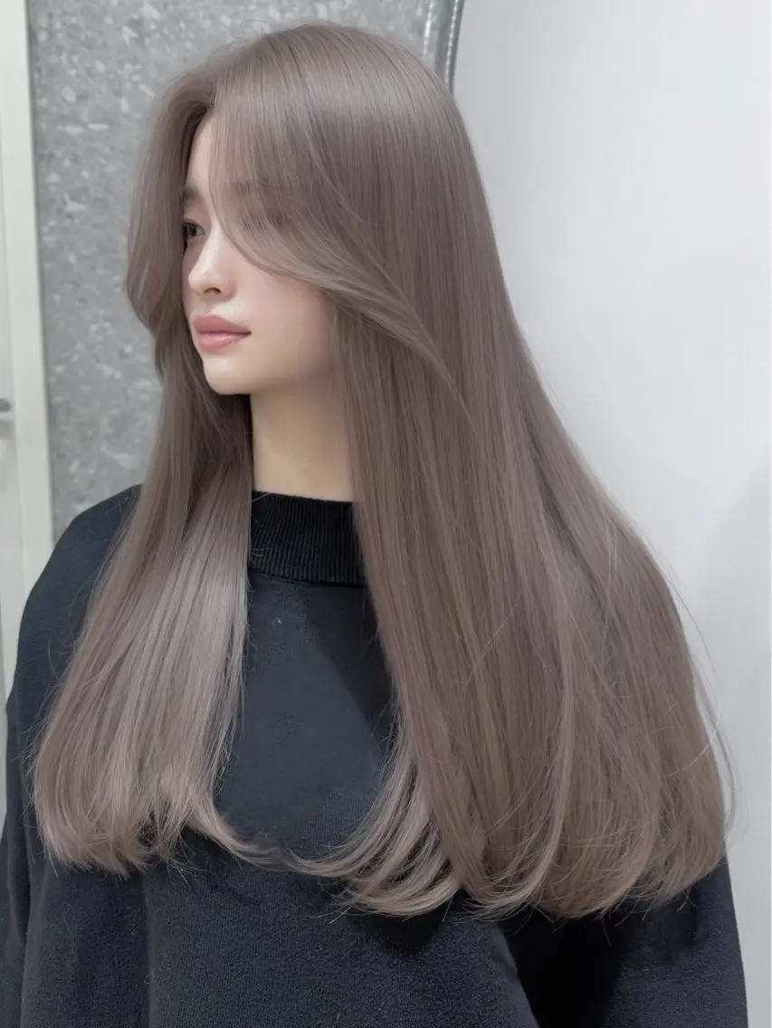 ロング カラー ヘアカラー トリートメント 失敗しないハイトーン ✨ハッシュカットミワのヘアスタイル