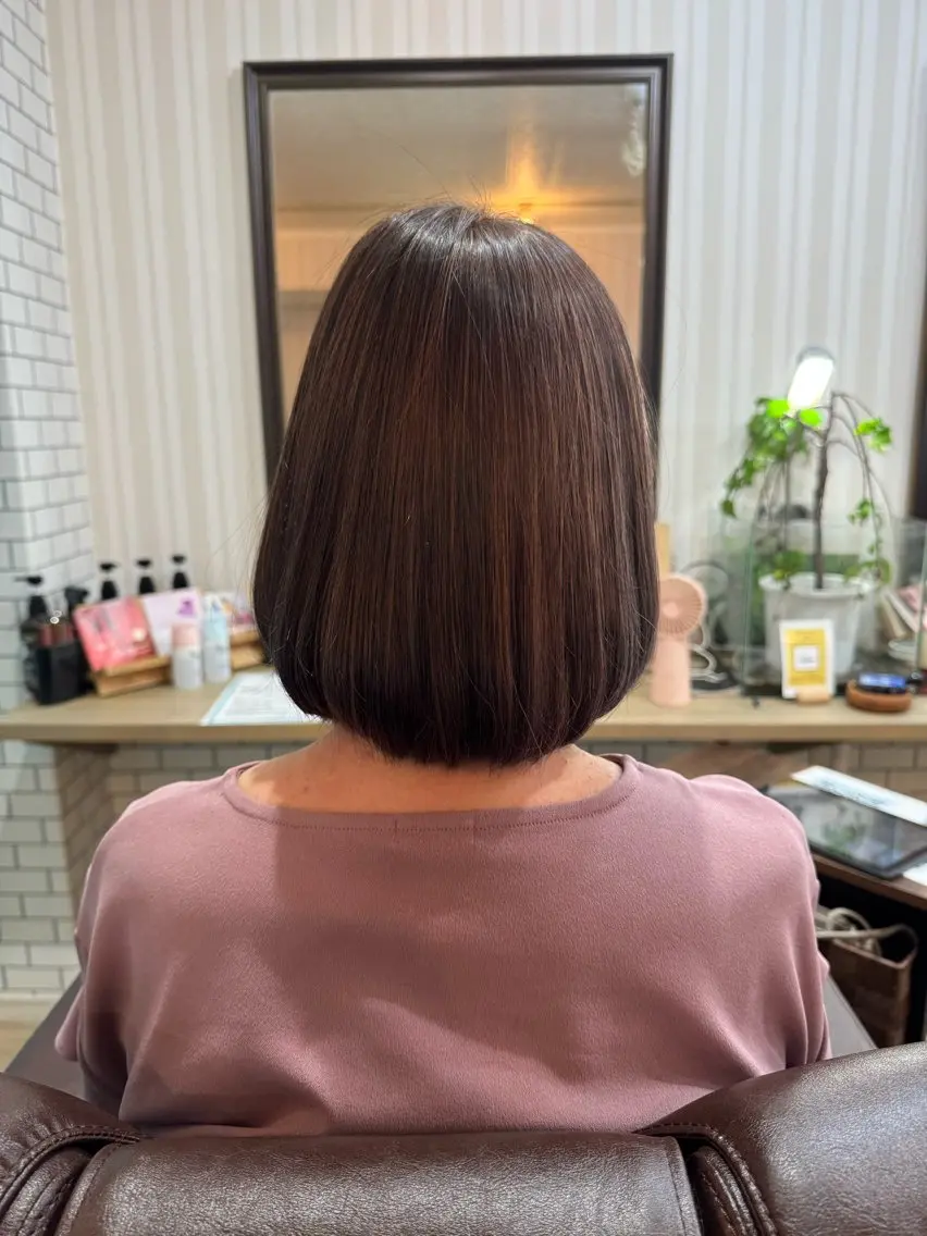 セミロング 縮毛矯正 樋口 まさみのヘアスタイル