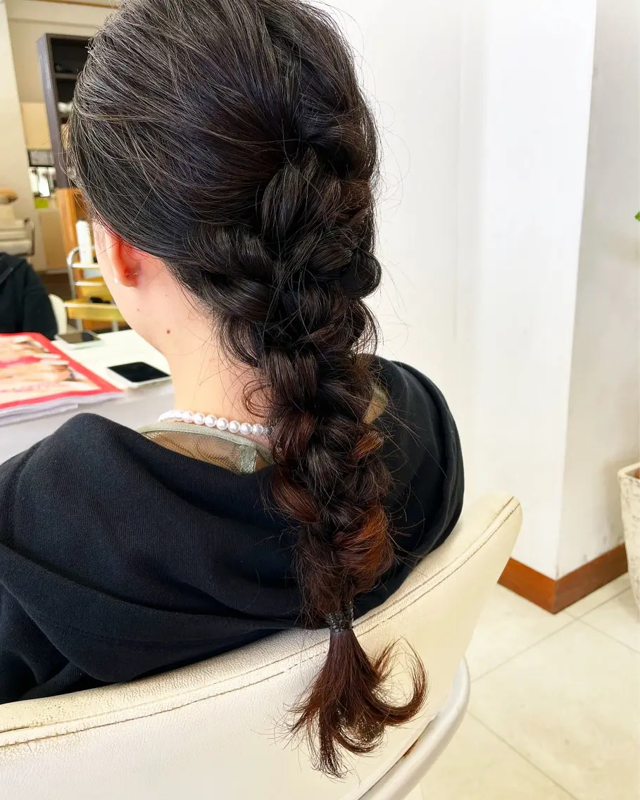 ロング ヘアアレンジ 結婚式・ブライダル ヘアセット いけだ ゆうのヘアスタイル