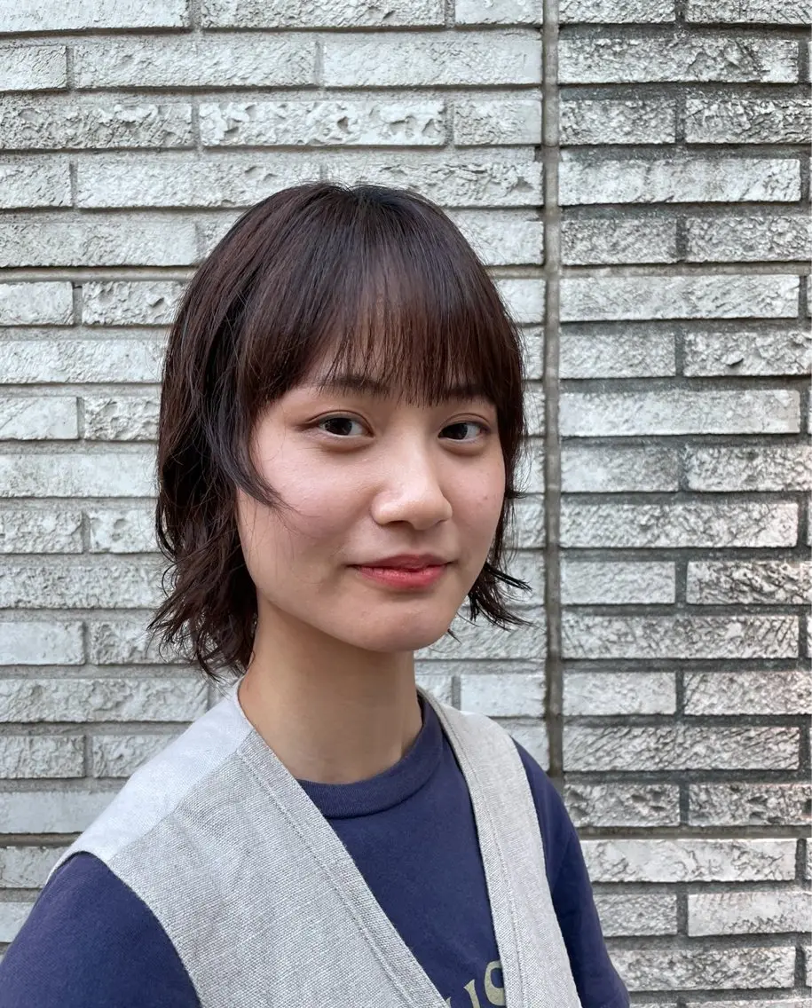 ミディアム パーマ サイドバング 海外ヘア / Juanのヘアスタイル
