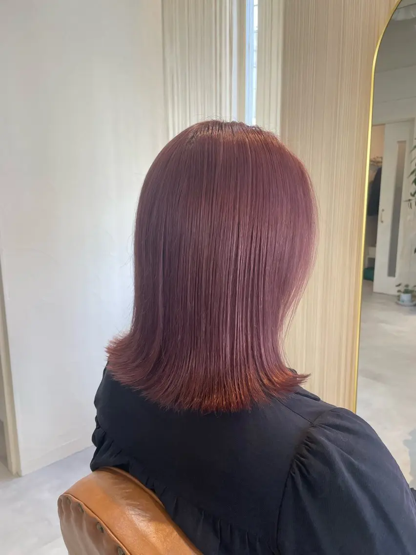 ミディアム カラー ヘアカラー 🍑宮川 愛菜🍑のヘアスタイル