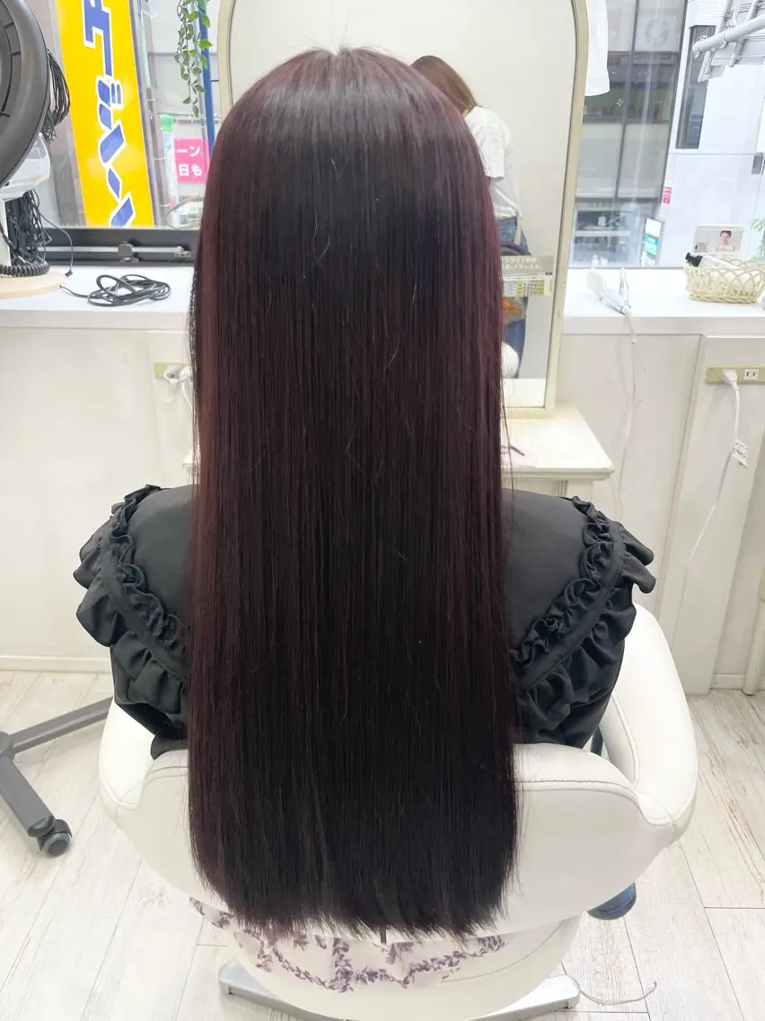 ロング ヘアカラー トリートメント 町田 あみのヘアスタイル