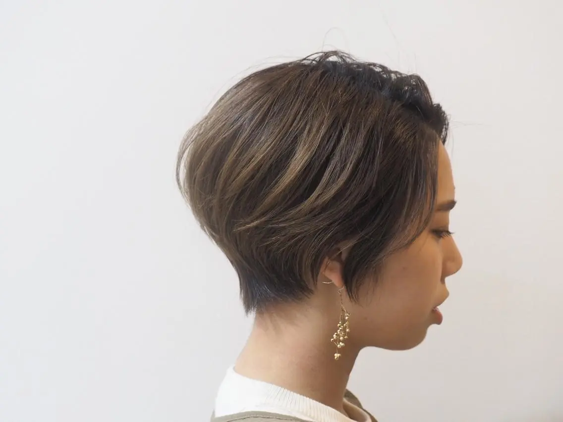ショート 縮毛矯正 中江 規久のヘアスタイル
