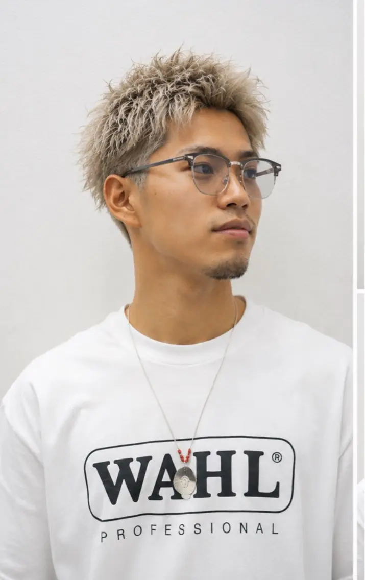 ショート カラー メンズ カット ヘアカラー 個室サロンKAITO メンズ特化美容師のヘアスタイル