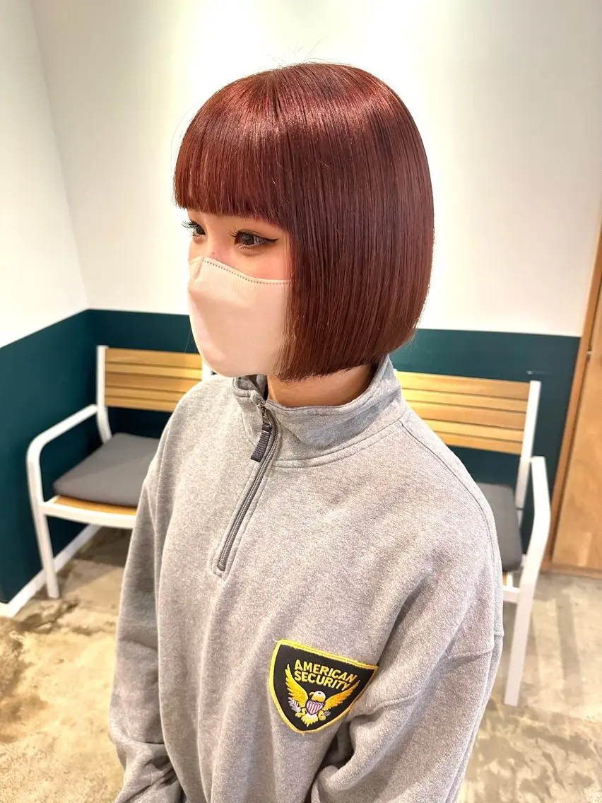 【新規限定】美シルエットボブ＋カラー＋クイックトリートメントの写真