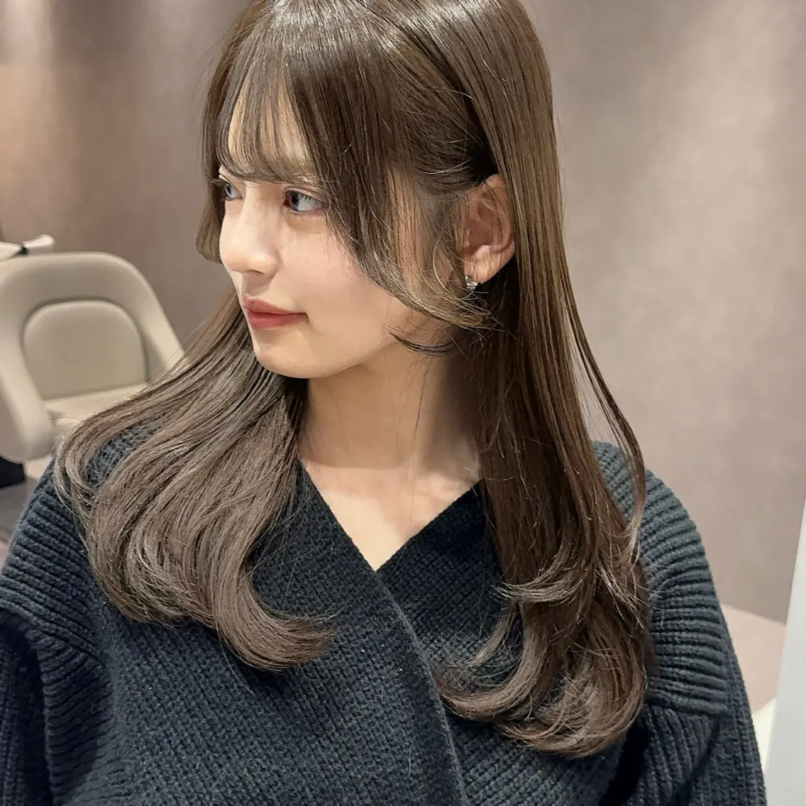 🌷人気クーポン🌷盛れる前髪顔まわりカット+透明感カラー+高保湿ヒアルロン酸トリートメント🌻の写真