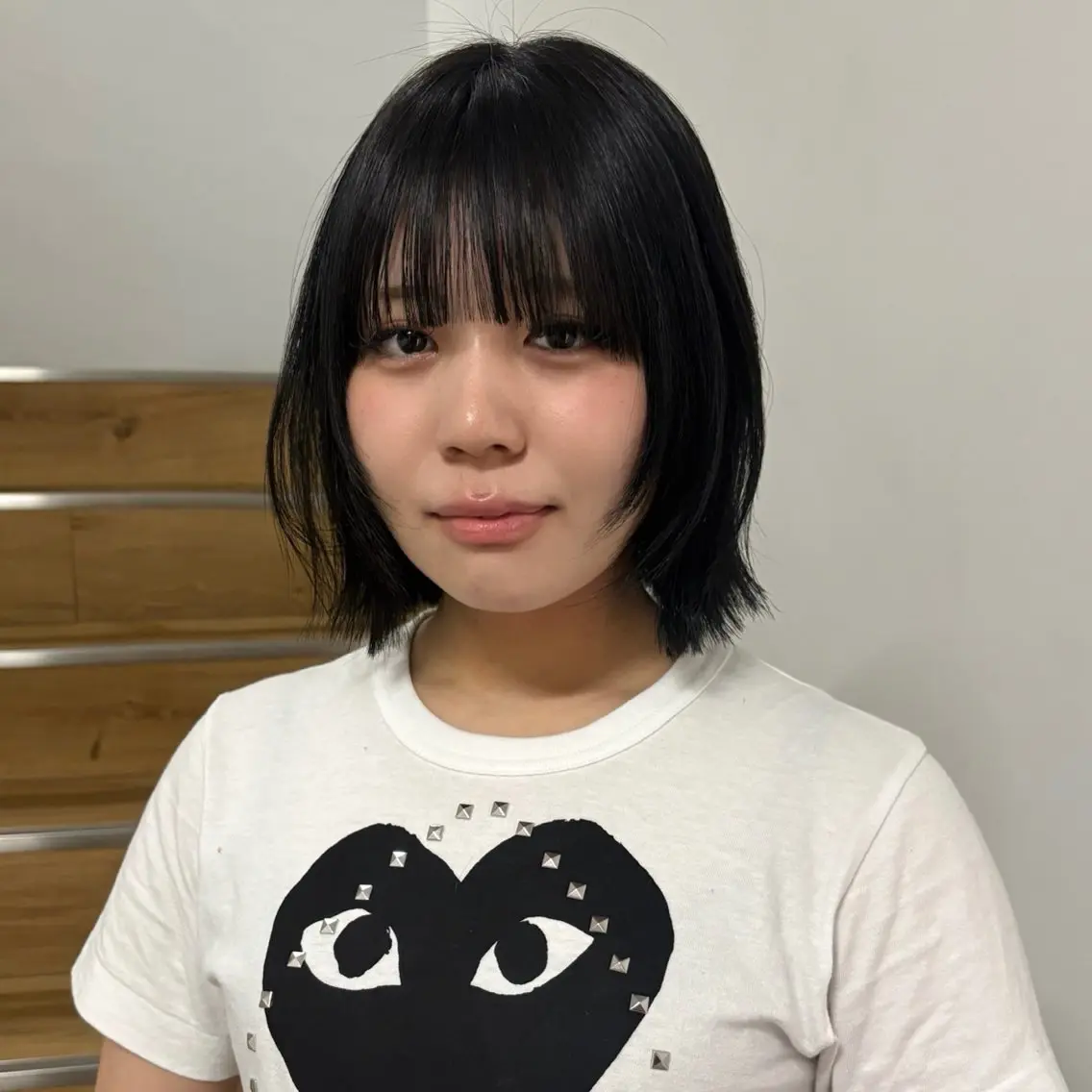 ミディアム ボブレイヤー ボブ レイヤーカット いとう ほのかのヘアスタイル