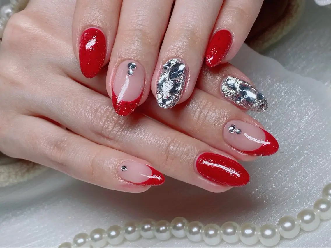 ネイル 長さ出し フットネイル ジェルネイル 韓国ネイル マグネットネイル ハンドネイル Nail Ann【西川口店】のネイルデザイン