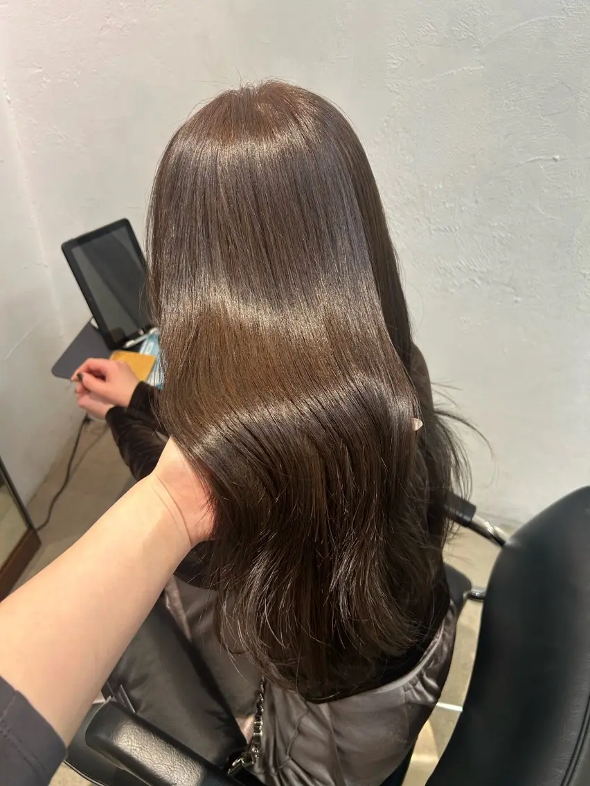 【サラツヤ髪✨】🫧髪質改善カラー+カット+5stepトリートメント🫧の写真