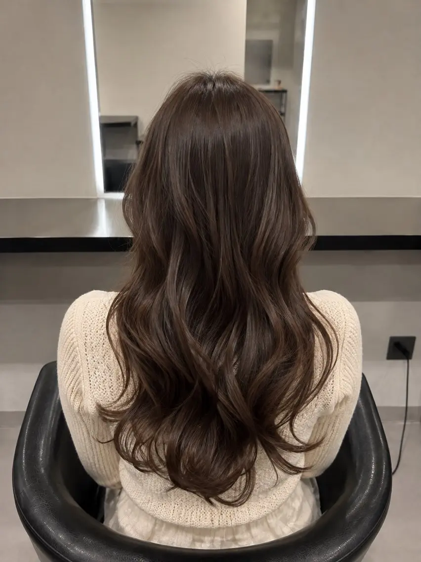 ミディアム カラー ブラウンカラー チョコレートブラウン 🌈ウルトワ水素 髪質改善naru🌈のヘアスタイル