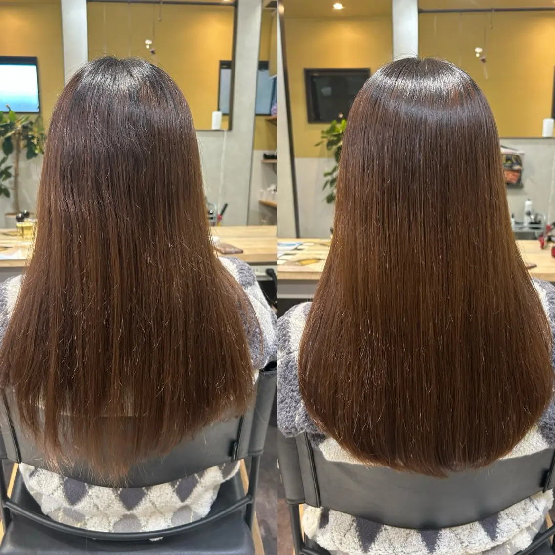 ロング パーマ ストレートパーマ カット 縮毛矯正 トリートメント hubhair レイヤー/透明感のヘアスタイル