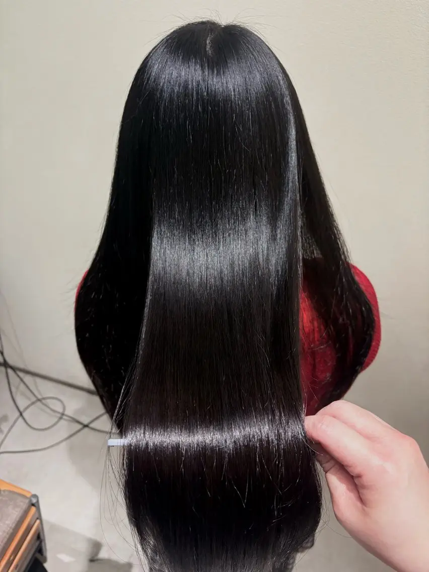 🌕【髪質改善＋カラーも同時施術🙆‍♀️】🍯カット＋カラー＋TOKIO縮毛矯正＋毛髪強化剤TRの写真