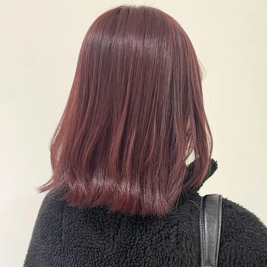 ミディアム カラー ブリーチ ダブルカラー ブリーチなしカラー ピンクカラー ヘアカラー トリートメント 🎟ブリーチなし/艶 /暖色🎀くるみのヘアスタイル