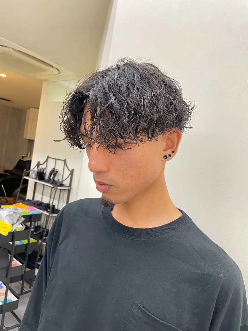 パーマ メンズ 大阪メンズ 美容師井上智博のヘアスタイル