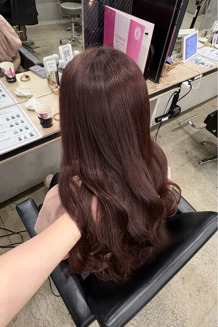 ロング カット ヘアカラー トリートメント girly hair 💗SHINO💗のヘアスタイル