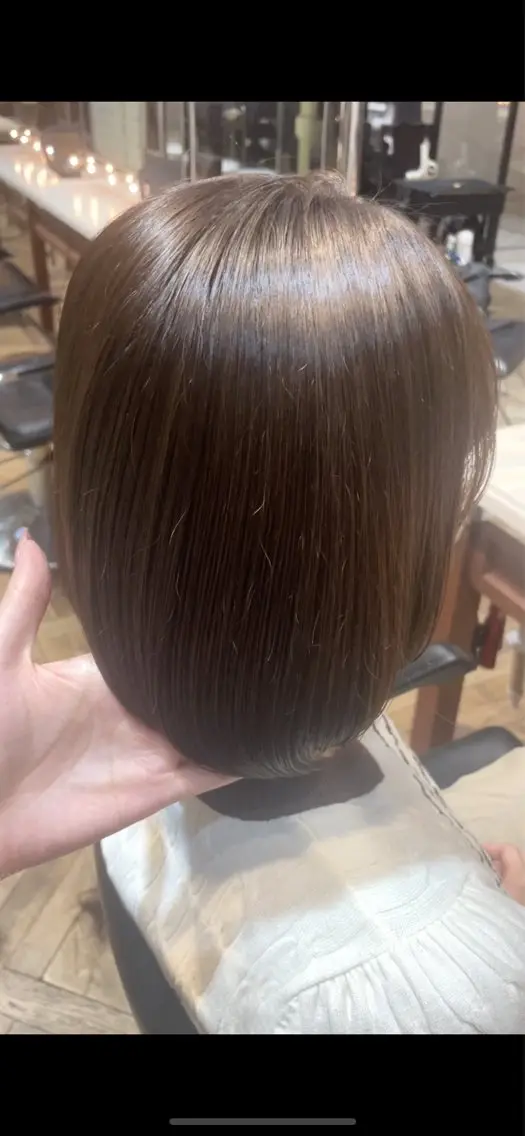 ショート カラー ベージュカラー グレージュ オリーブベージュ ボブ カット ヘアカラー トリートメント ご新規様限定 透明感カラーKANAのヘアスタイル
