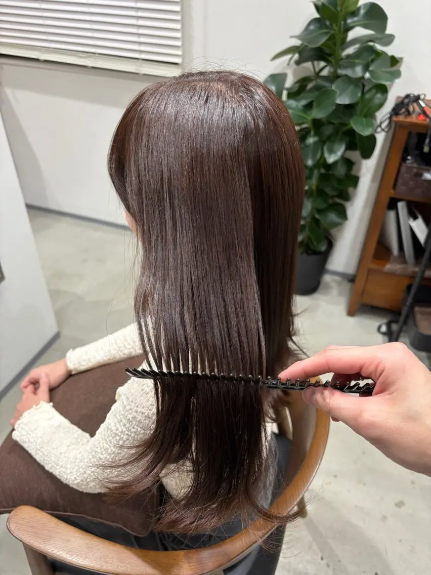 セミロング カラー ラベンダーカラー ヘアカラー ボブ/レイヤー /河内温太のヘアスタイル