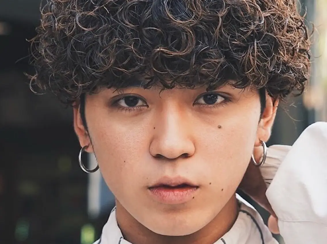 パーマ プードルパーマ パーマ fifth 山崎 颯人のヘアスタイル