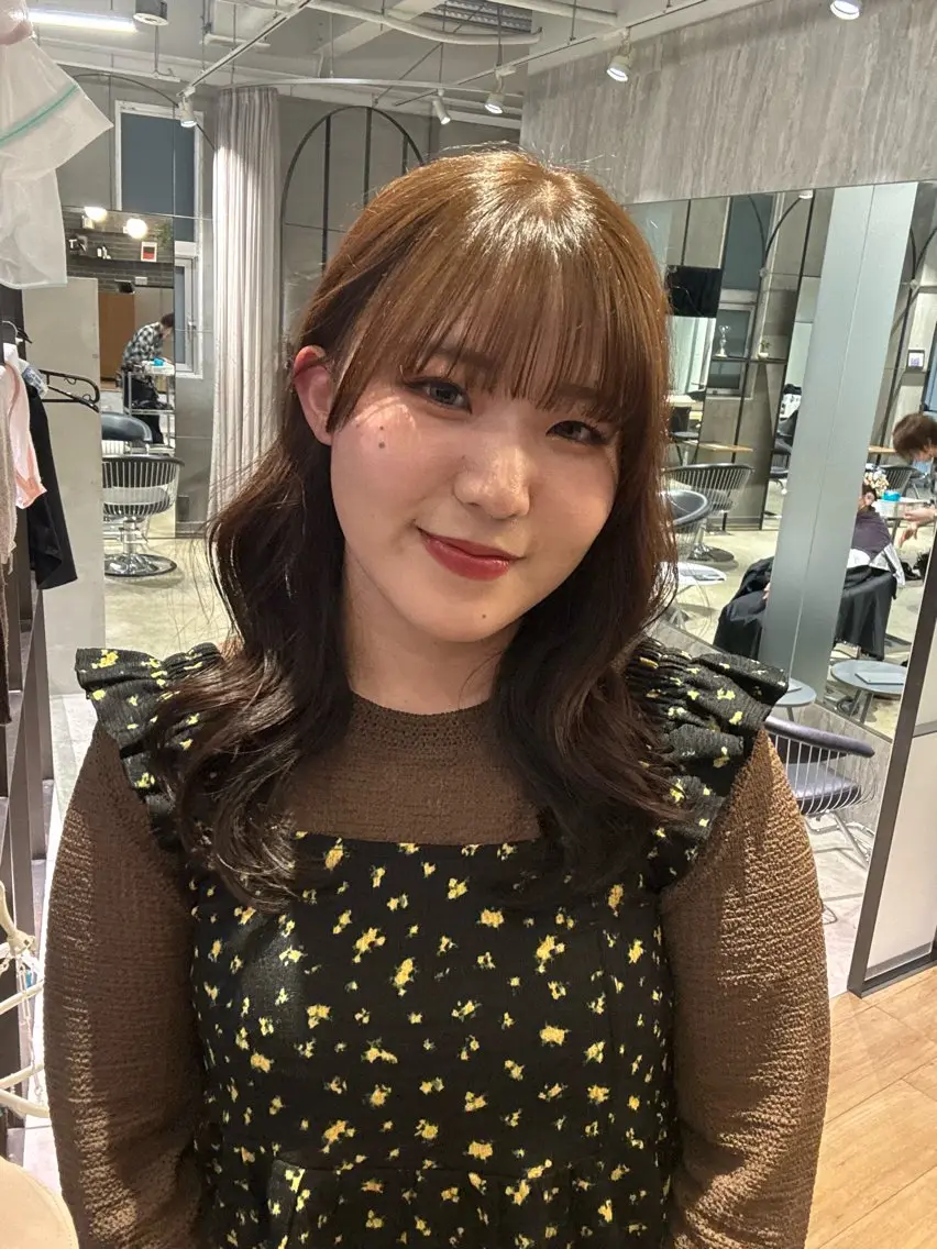 ロング カット 西田 美侑 /カットモデルのヘアスタイル