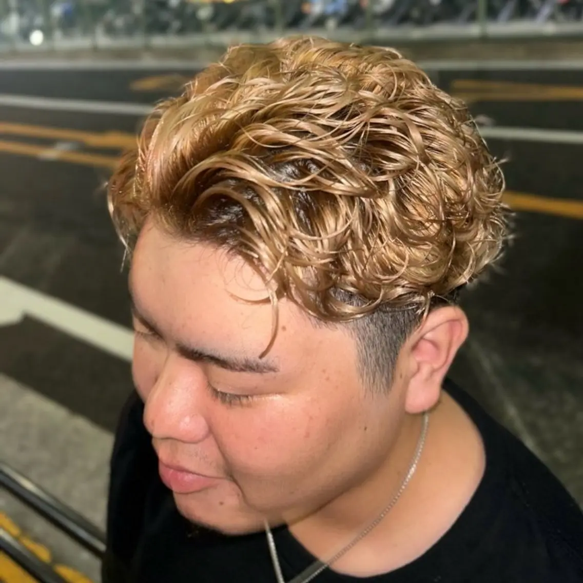 パーマ メンズ メンズブリーチ メンズハイトーン パーマ ハイトーン🎨/ パーマ🌀/堀江輝起のヘアスタイル