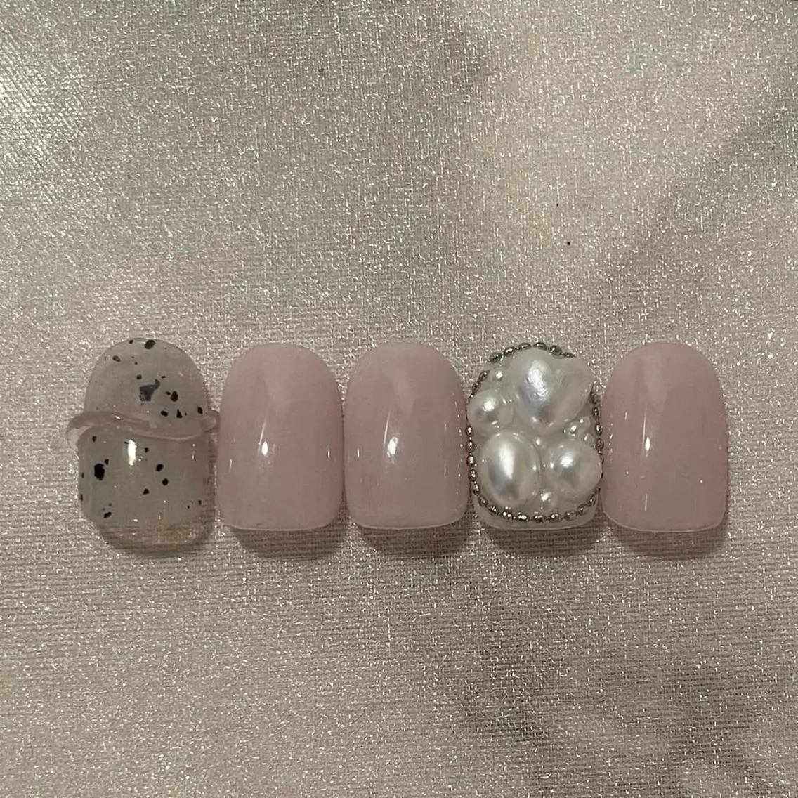 ネイル フレンチネイル ガーリー 韓国ネイル ピンク 春ネイル ハンドネイル ハンドケア lylynail YUUKAのネイルデザイン
