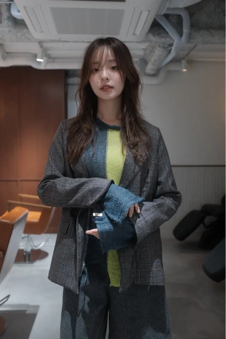 ロング カラー ショートボブ ブリーチ ダブルカラー イルミナカラー ブリーチなしカラー カット ヘアカラー トリートメント opus 店長大和 レイヤー/赤み消しのヘアスタイル