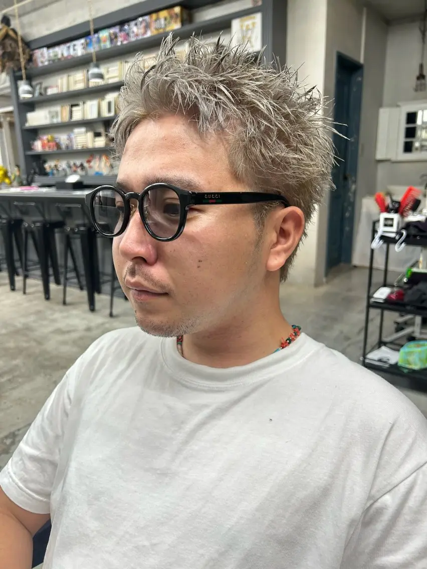 メンズカット+ダブルカラー+トリートメントの写真