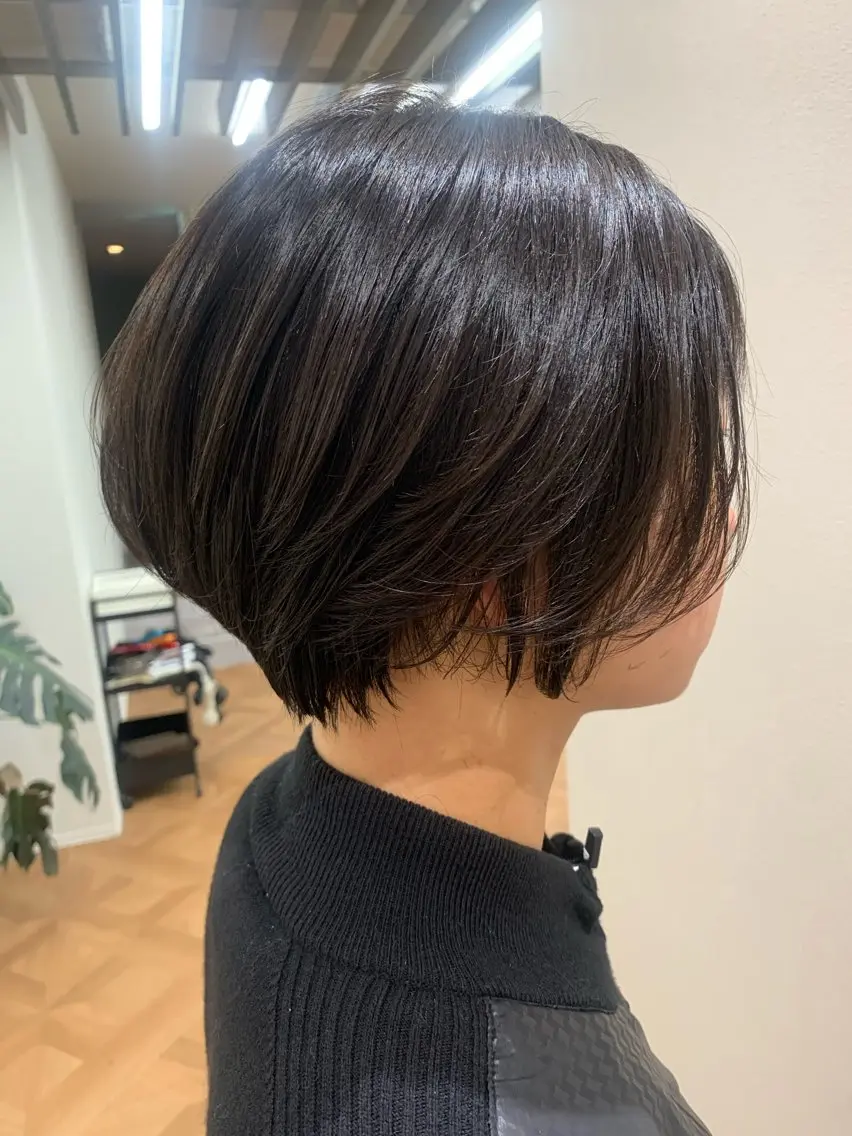 ショート くびれヘア ショートヘア カット トリートメント 佐々木 有彩のヘアスタイル