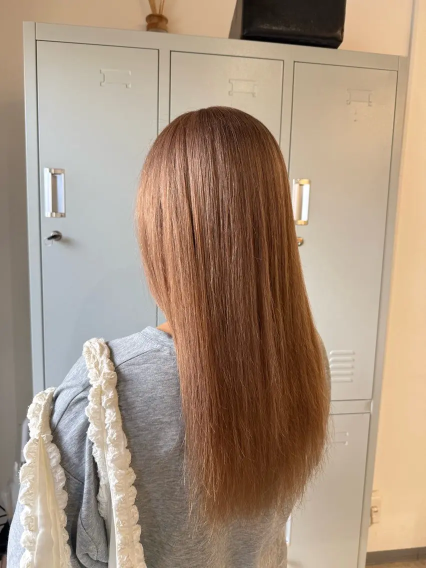 ロング ヘアカラー トリートメント 透明感カラー🫧 🍒久留米美容室のヘアスタイル