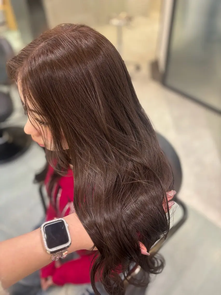 ロング ヘアカラー トリートメント 天神美容室 🎀hinaのヘアスタイル