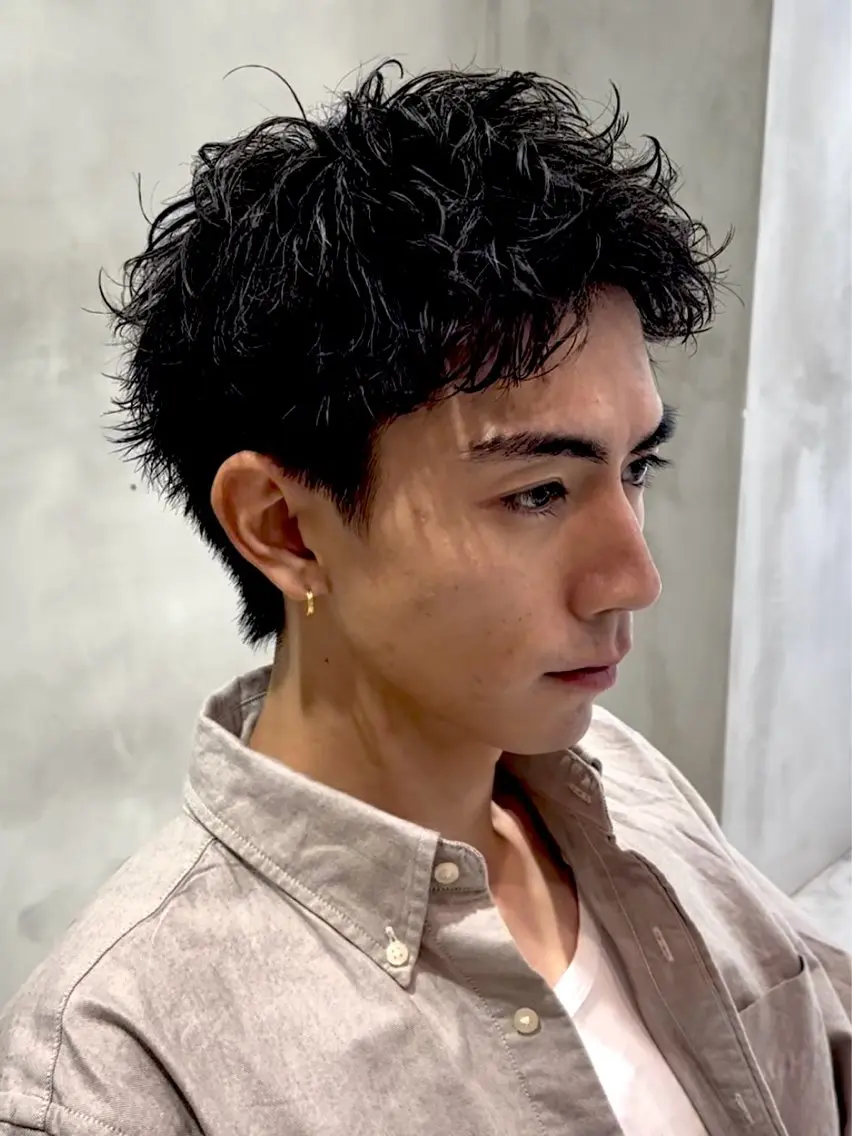 ショート パーマ ツイストスパイラルパーマ ショートヘア スパイラルパーマ カット パーマ クドウレイ fifth神南のヘアスタイル