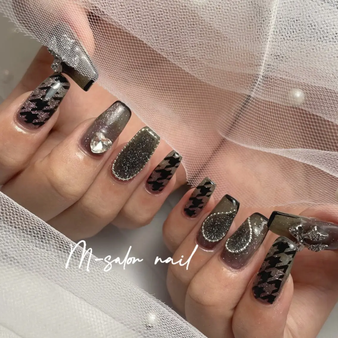 ネイル ハンドネイル 韓国/網紅/パーツ M-salonのネイルデザイン