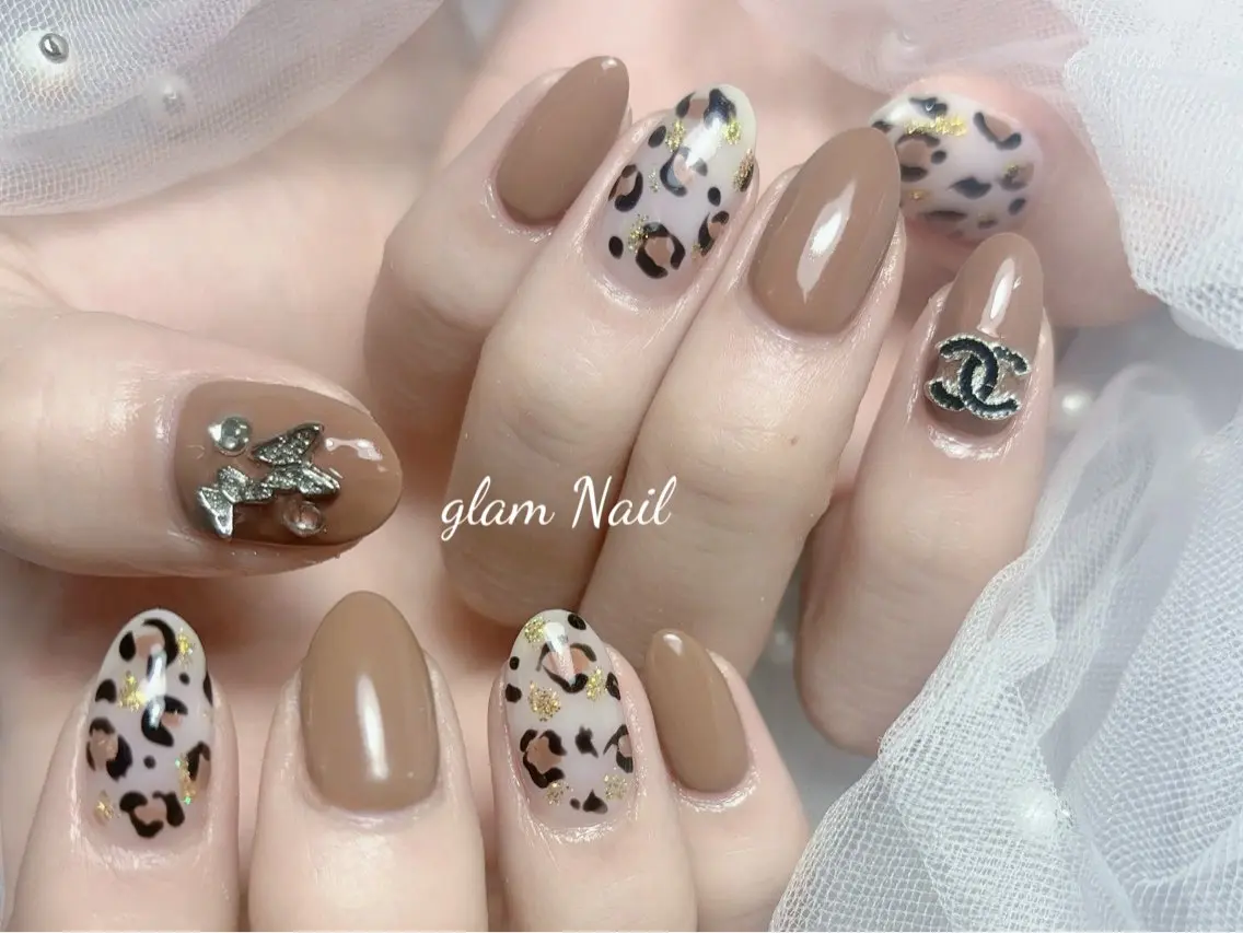 ネイル ハンドネイル エツメ💅 長さだし🎀デザインのネイルデザイン