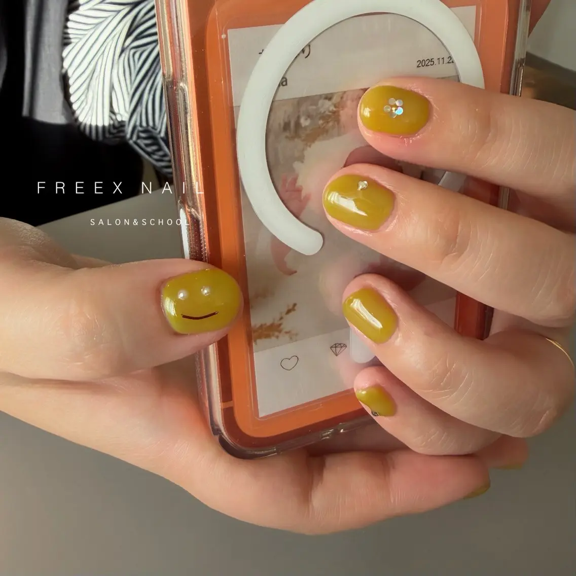 ネイル ピスタチオネイル ハンドネイル ハンドケア freex nail /ニュアンス/個性派のネイルデザイン