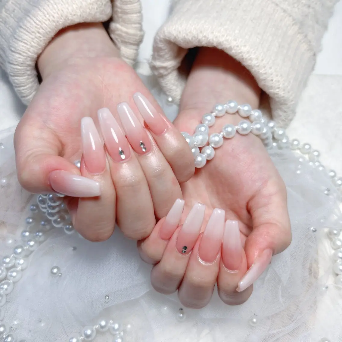 ネイル ハンドネイル M🌷nail 長さだし専門店のネイルデザイン