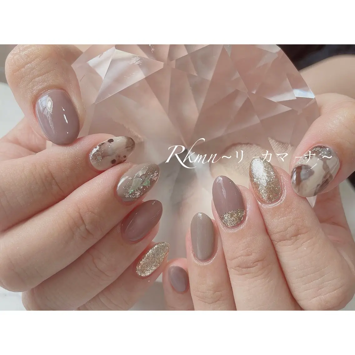 ネイル アートネイル キラキラネイル ラメ(グリッター) ニュアンスネイル 春ネイル ハンドネイル フットネイル ハンドケア Rkmn ~リ-カマ-ナ~のネイルデザイン