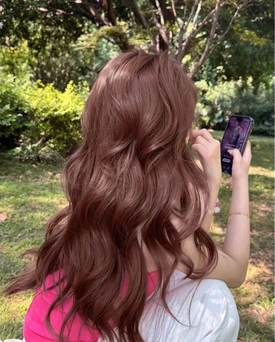 ロング カラー うる艶韓国スタイル 🤍りんのヘアスタイル