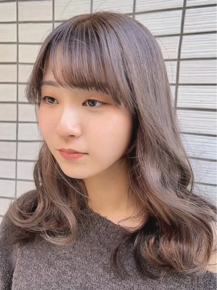 ミディアム カラー ベージュカラー ブリーチ ケアブリーチ 💎透明感カラー特化 💎TAISEIのヘアスタイル
