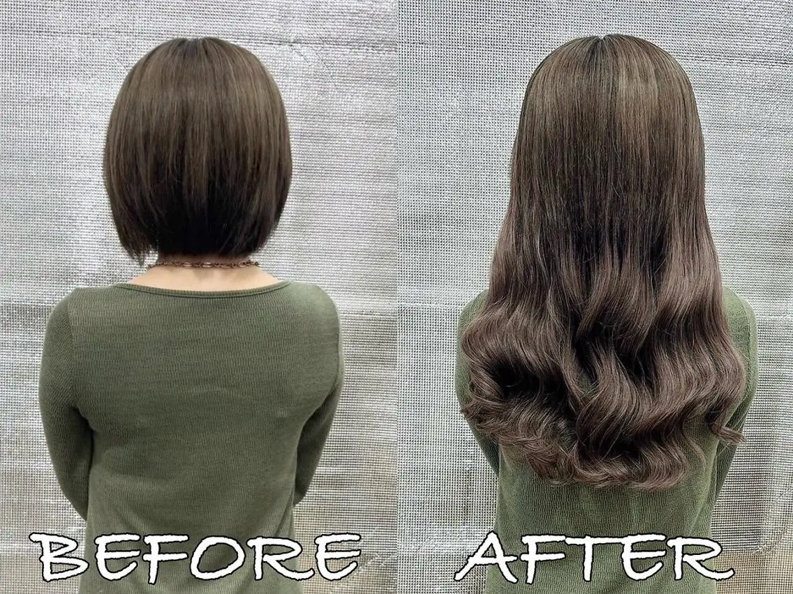 カラー ヘアアレンジ ロング シールエクステ バレイヤージュ ブリーチ ケアブリーチ ダブルカラー LIP 大阪本店 エクステ 堀谷和孝のヘアスタイル