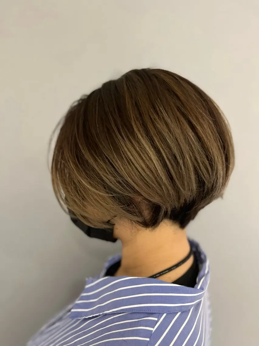 ショート ショートヘア カット ヘアカラー Grow by NYNY 田代 紀恵のヘアスタイル