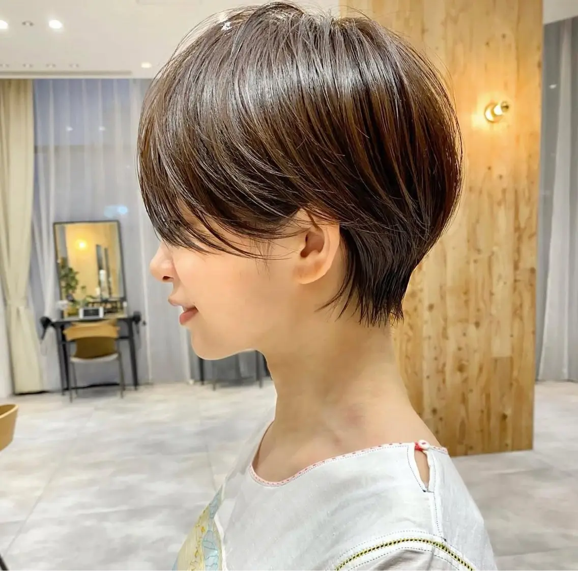 ショート カラー カット トリートメント ヘッドスパ ヘアセット ショート上手い人/ 銀座/なかじのヘアスタイル