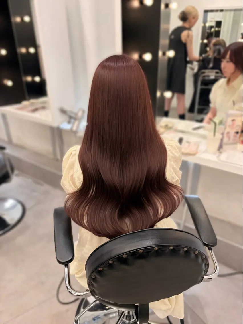 ロング カラー ヘアカラー トリートメント 🎀mai/ 暖色カラー/梅田🎀のヘアスタイル