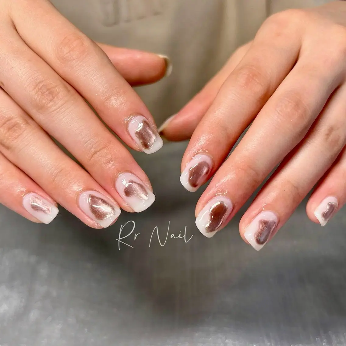 ミディアム ハンドネイル Rr Nailのネイルデザイン