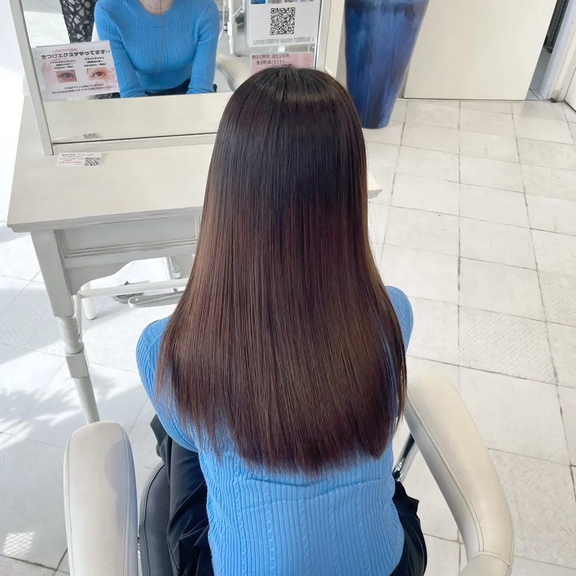 ロング 縮毛矯正 すずき なつき🌙のヘアスタイル